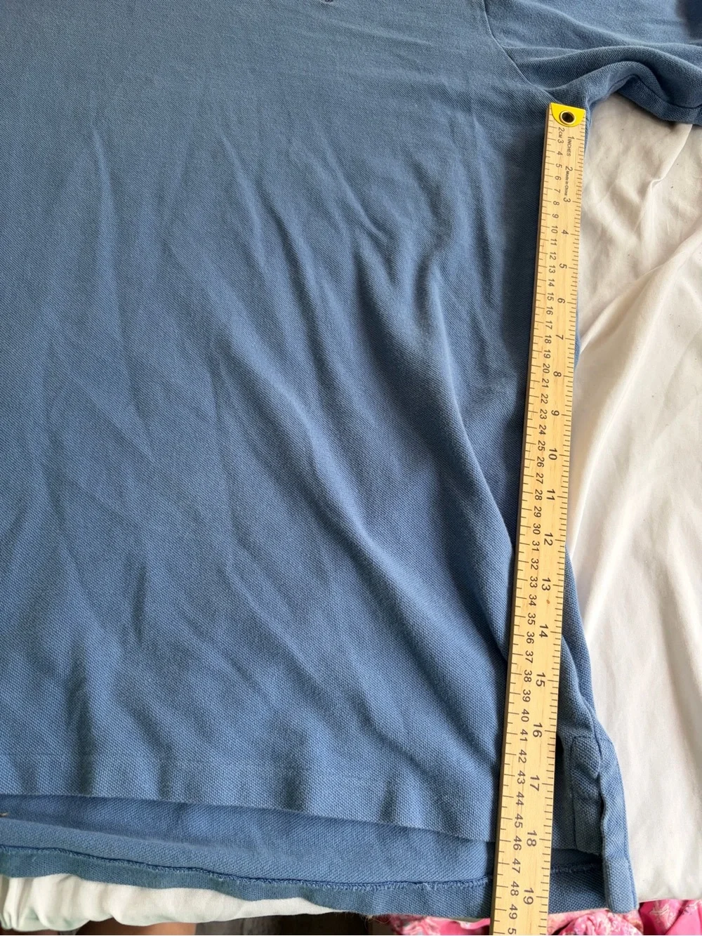 Ralph Lauren Men’s Short Sleeve Polo in Pale Blue w Embroidered Pony Size 2XLT
